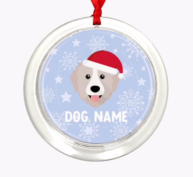 Snowflake: Personalized {breedFullName} Christmas Decoration